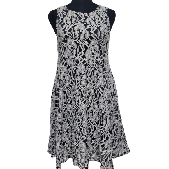 Free People Sheer Lined Floral Mini Dress.  Excellent Condition Pre-owned $108 - Picture 2 of 16
